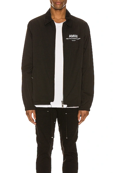 Shop Amiri Pre Fw20  Coaches Jacket In Black