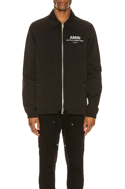 Shop Amiri Pre Fw20  Coaches Jacket In Black