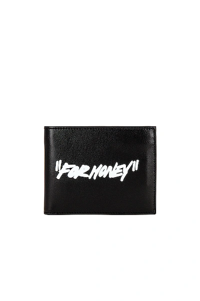 Shop Off-white Quote Bifold Wallet In Black & White