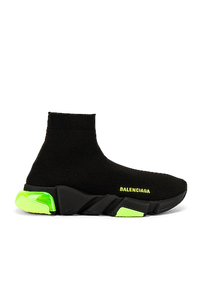Shop Balenciaga Speed Light 运动鞋 In Black & Clear