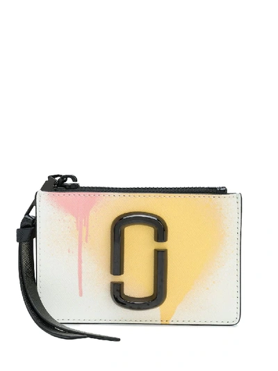 Shop Marc Jacobs The Snapshot Spray Paint Wallet In White