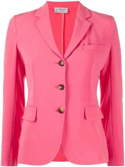 Shop Alberto Biani Classic Tailored Blazer In Pink