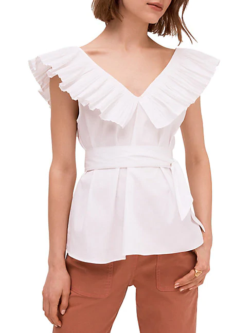 ruffle tie top