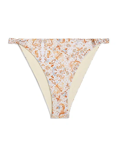 Shop Weworewhat Amber Bow Bikini Bottom In Cream