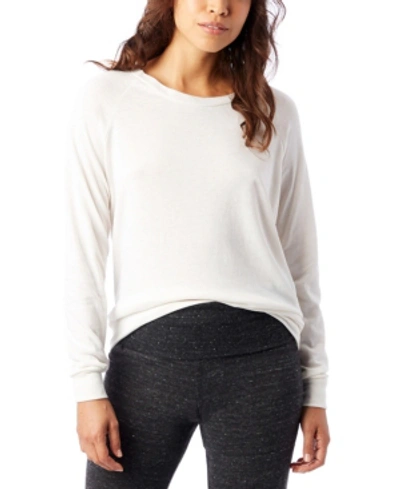 Shop Alternative Apparel Slouchy Eco-jersey Women's Pullover Top In Ivory