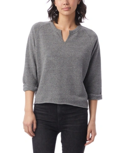Shop Alternative Apparel Champ Remix Eco-fleece Women's Sweatshirt In Gray