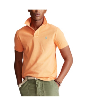 Polo Ralph Lauren Classic Fit Mesh Polo Shirt In Orange Flash | ModeSens