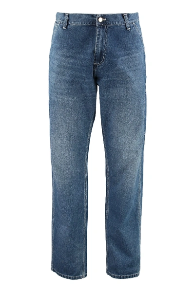 Shop Carhartt Straight Leg Jeans In Denim