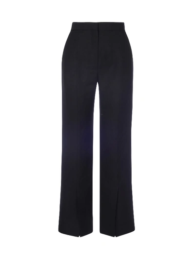 Shop Loewe Slit Trousers In Black