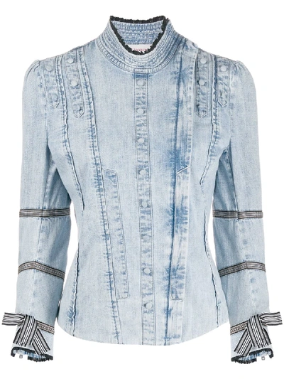 Shop A.f.vandevorst Amber Denim Shirt In Blue