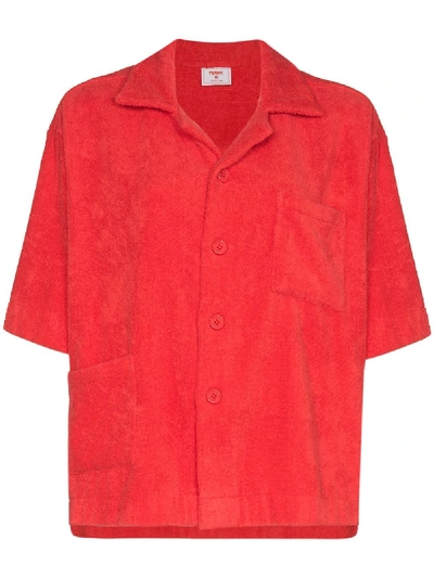 Shop All Things Mochi Terry Boxy Shirt In Red