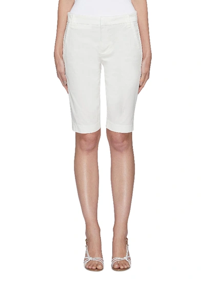Shop Vince Coin Pocket Bermuda Shorts In White