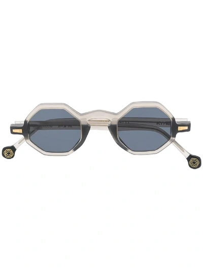 Shop Kyme Otto Octagonal Frame Sunglasses In 灰色