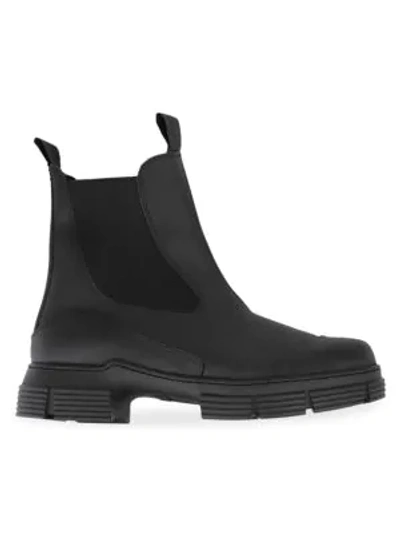 Shop Ganni Recycled Rubber Boots In Black