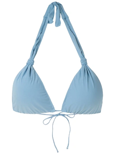 Shop Clube Bossa Rings Bikini Top In Blue