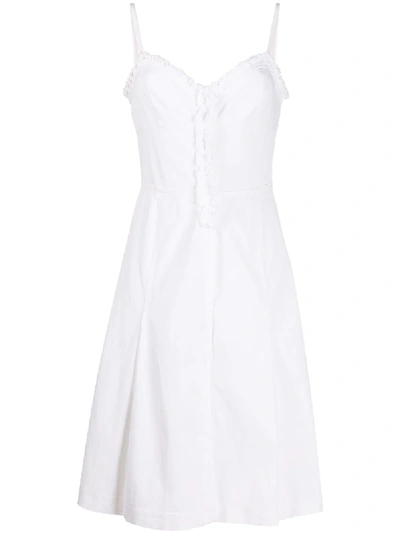 Pre-owned Prada 1990s A-line Dress In White