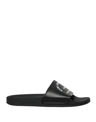 Shop Karl Lagerfeld Kondo Maison Karl Slide Man Sandals Black Size 10 Polyurethane, Polyester