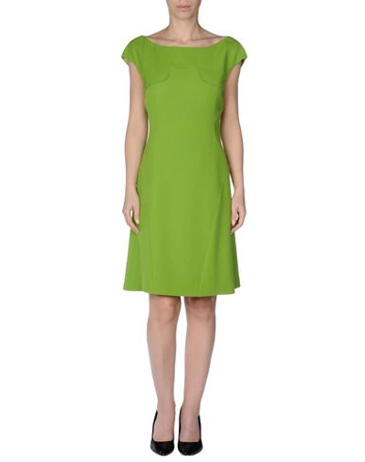 Shop Moschino Cheap And Chic Short Dress In Light Green