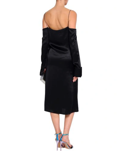 Shop Michael Lo Sordo 3/4 Length Dresses In Black