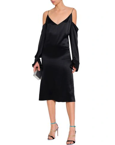 Shop Michael Lo Sordo 3/4 Length Dresses In Black