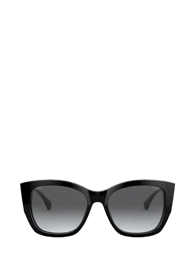 CHANEL Sunglasses New Square Black Pearl Logo Grey CH5479 C622/S6 56 18 140