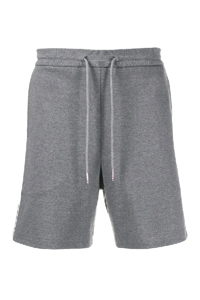 Shop Thom Browne Shorts In Grey Cotton