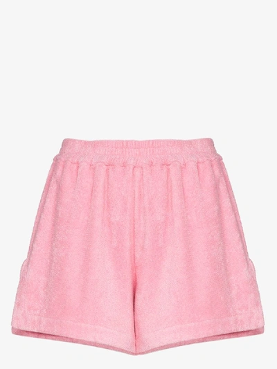 Shop All Things Mochi Estate Cotton Shorts In Pink