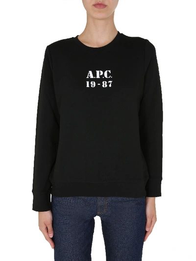 Shop Apc "melissa" Sweatshirt In Black