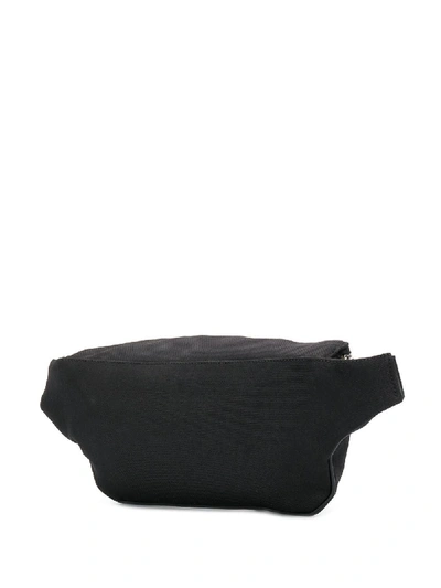 Shop Saint Laurent Monogram Leather Beltbag In Black