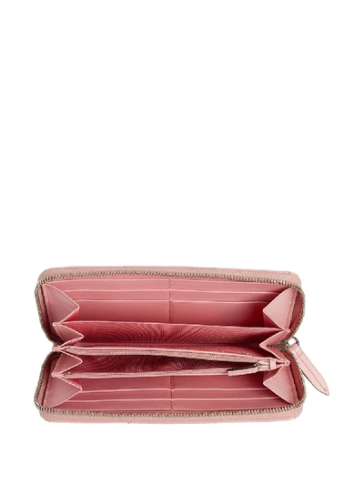 Shop Gucci Gg Mamont Leather Wallet In Pink