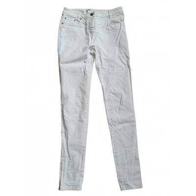 Pre-owned Dior White Cotton Jeans