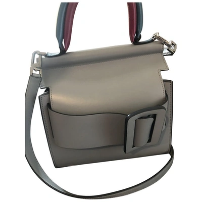 Pre-owned Boyy Leather Handbag In Grey
