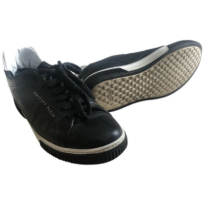 Pre-owned Philipp Plein Black Leather Trainers