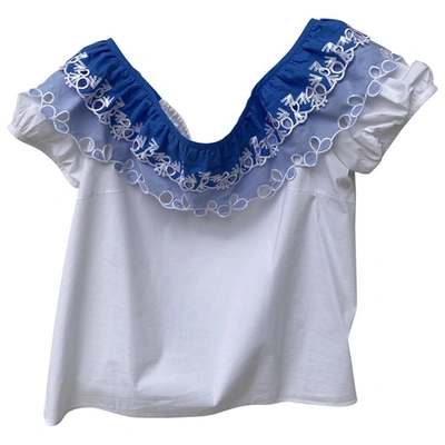 Pre-owned Peter Pilotto Blue Cotton  Top