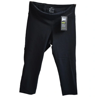 Pre-owned Nike Black Spandex Trousers