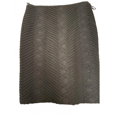 Pre-owned Catherine Malandrino Wool Mid-length Skirt In Black
