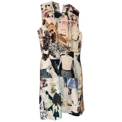 Pre-owned Carven Wool Mid-length Dress In Multicolour