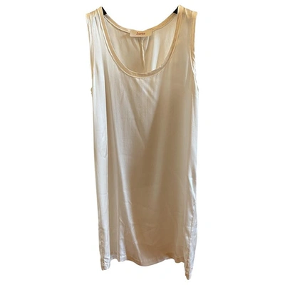 Pre-owned Jucca White Silk Dress