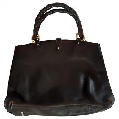 Pre-owned Colombo Leather Handbag In Brown