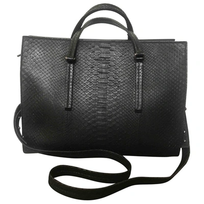 Pre-owned Rick Owens Black Python Handbag