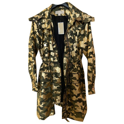 michael kors camo coat