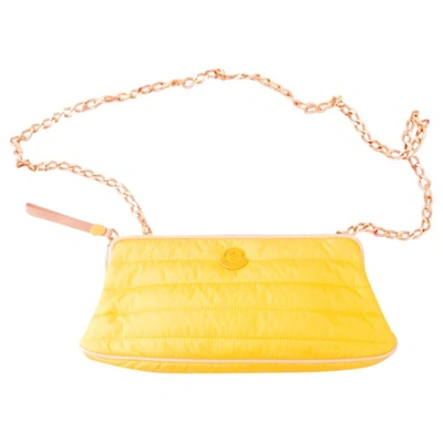 Pre-owned Moncler Yellow Cloth Handbag