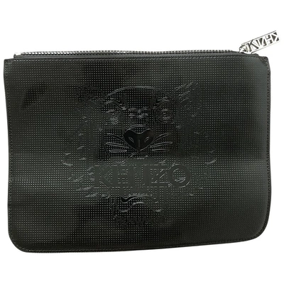 Pre-owned Kenzo Black Patent Leather Clutch Bag