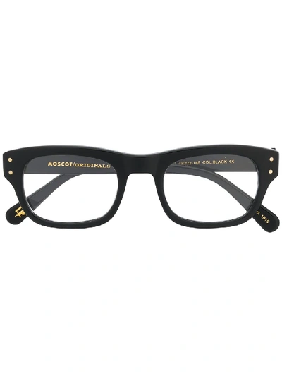 Shop Moscot Nebb Square-frame Glasses In Black
