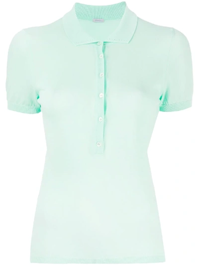 Shop Malo Short-sleeve Polo Top In Green