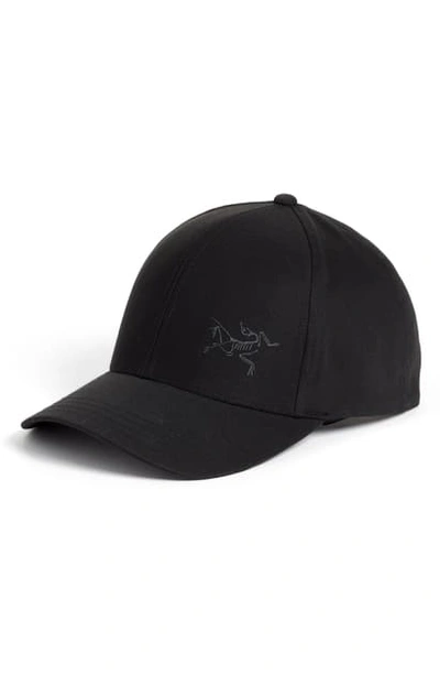 Shop Arc'teryx Bird Snapback Baseball Cap In Black