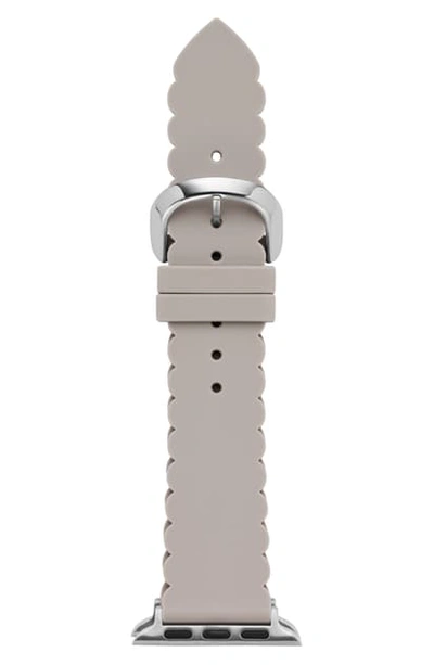 Shop Kate Spade Apple Watch Strap, 38mm In Grey
