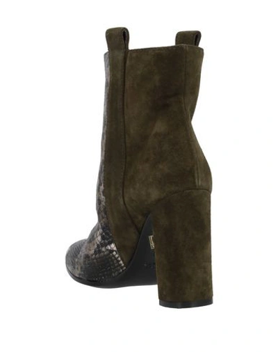 Via Roma 15 Ankle Boots In Military Green