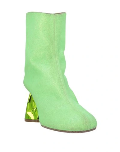 Shop Maison Margiela Woman Ankle Boots Acid Green Size 5 Soft Leather