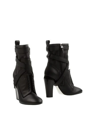 Shop Fendi Ankle Boot In Black